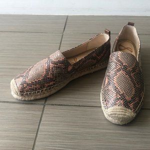 NEW Sam Edelman Khloe Snakeskin Espadrilles Flats